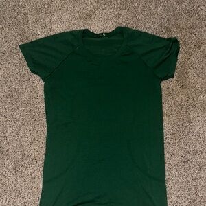 Dark Green LuLuLemon Swifty Shirt